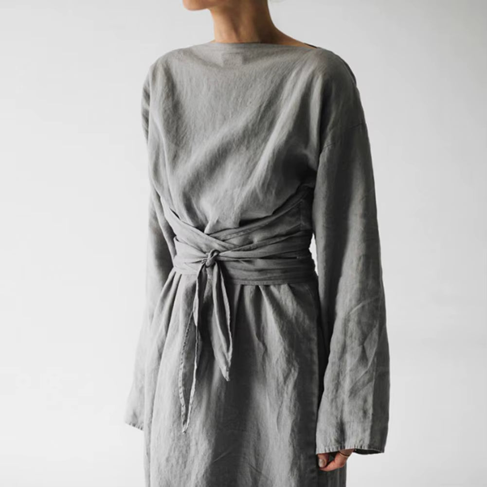 Lace-Up Maxi Dress