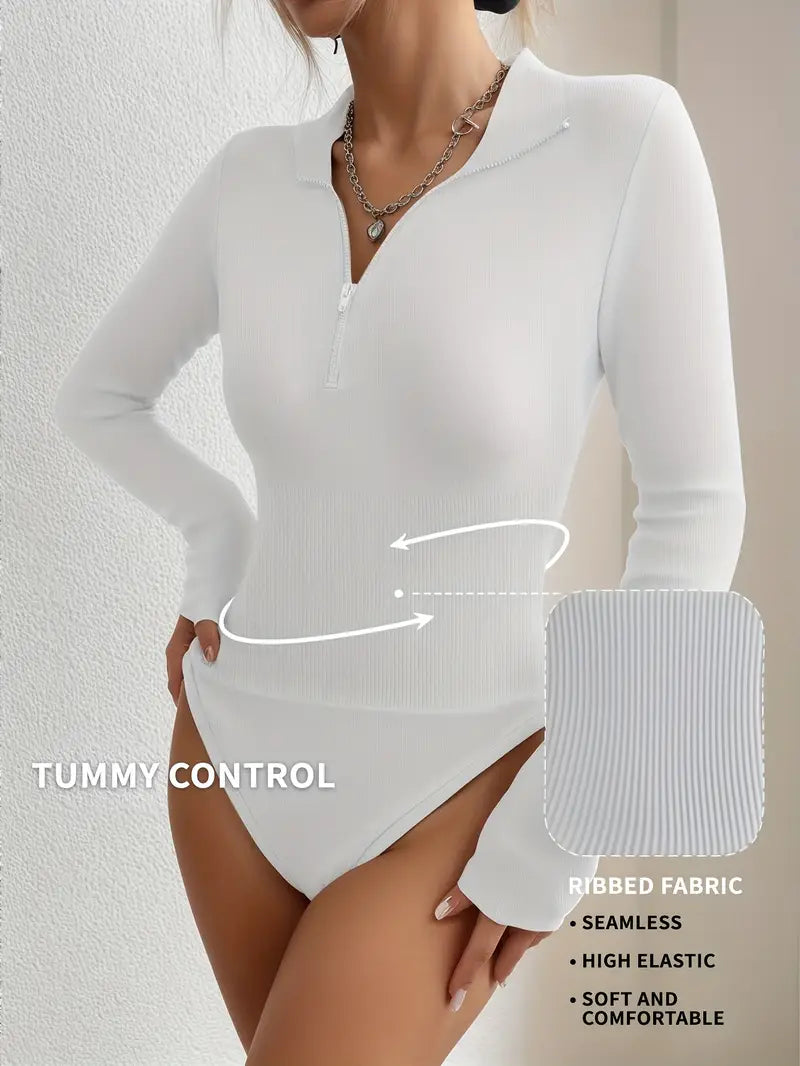 Elegant Compression Bodysuit – Long Sleeve