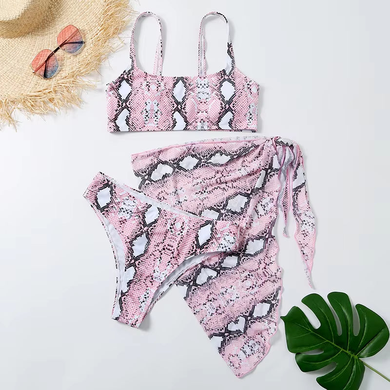Marble Print Bikini