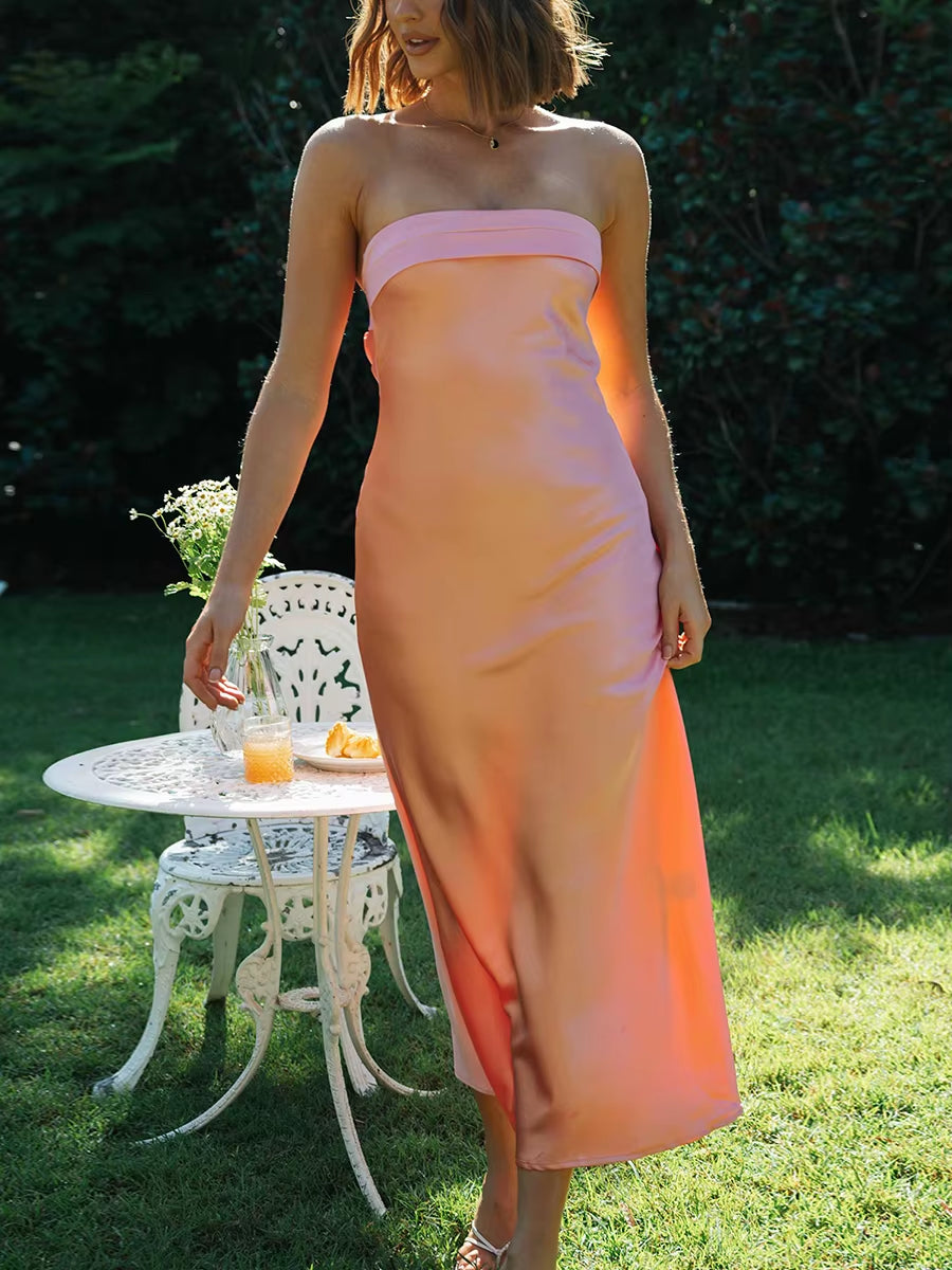 Silk Long Dress