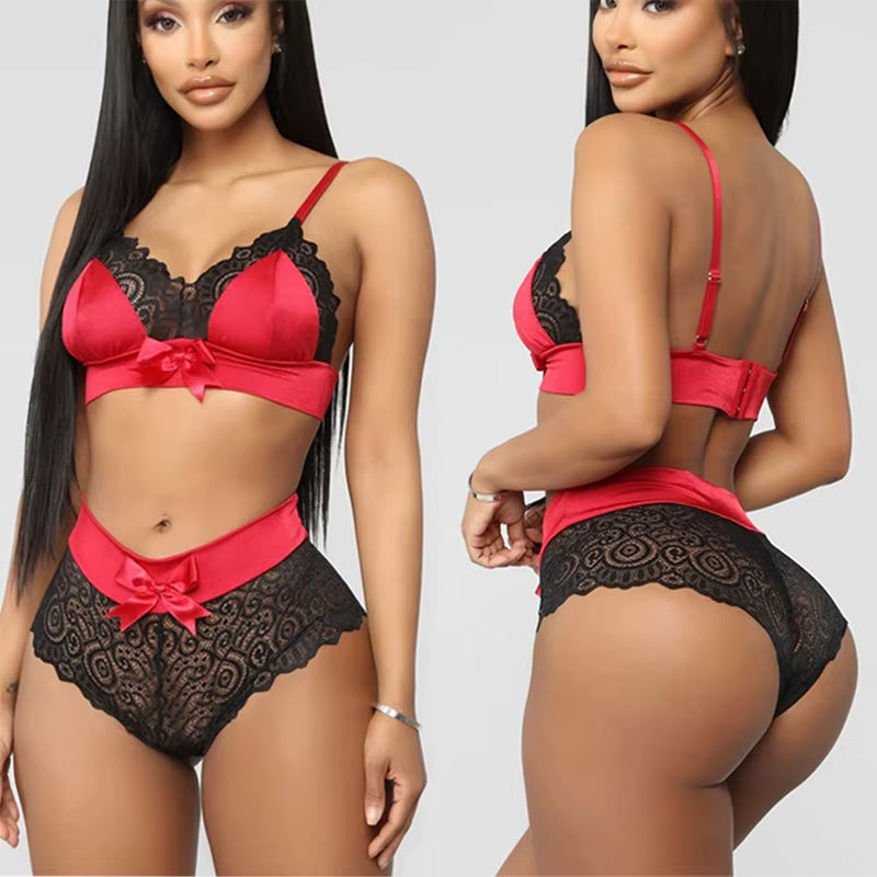 Lace Bra and Panty Set