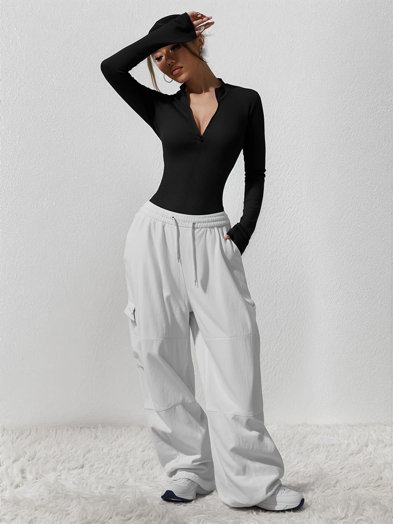 Elegant Compression Bodysuit – Long Sleeve
