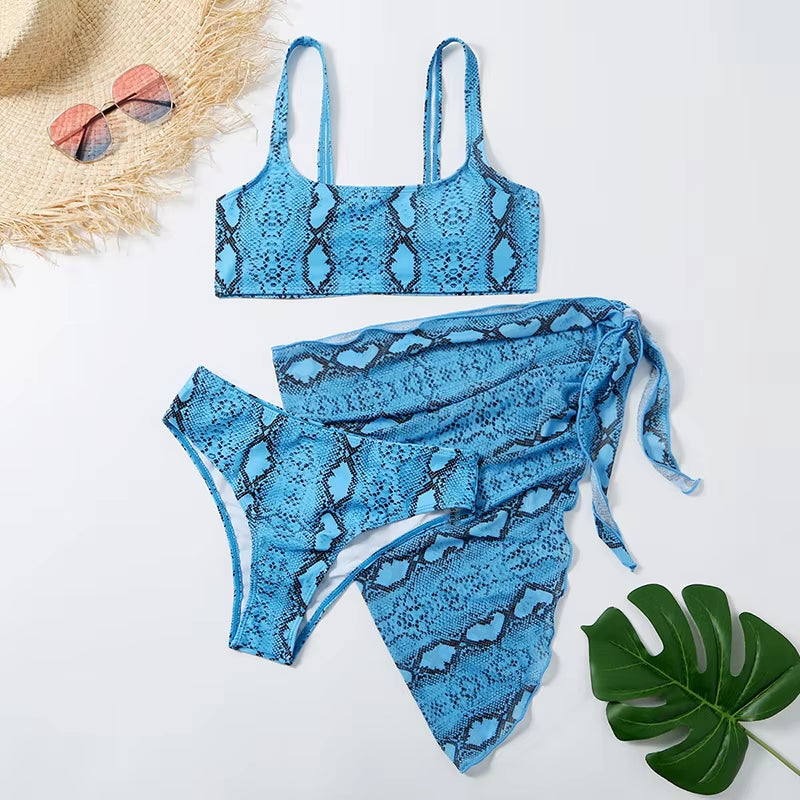 Marble Print Bikini