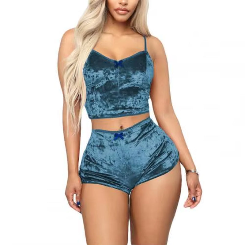 2-pc Velvet Sleepwear