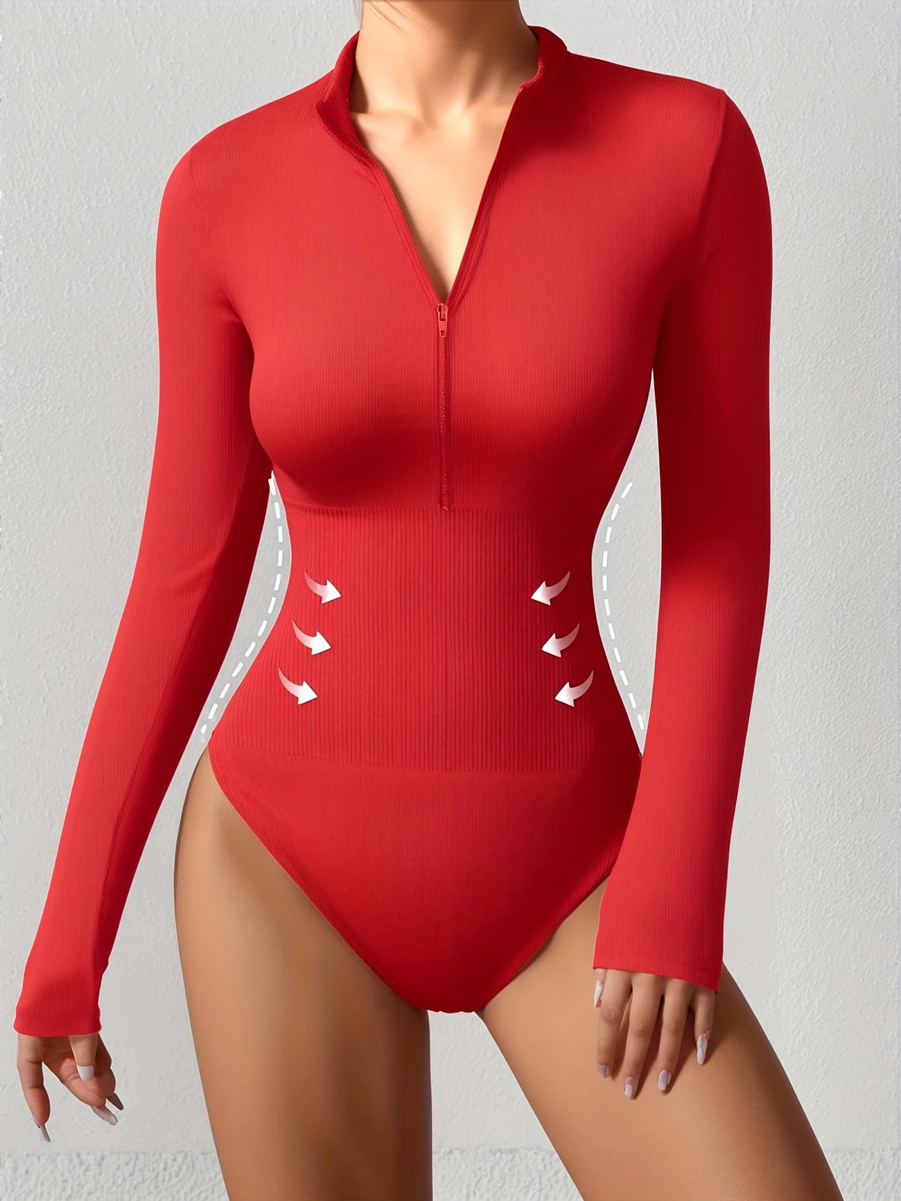 Elegant Compression Bodysuit – Long Sleeve