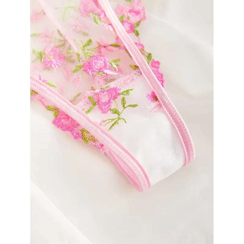 Embroidery Transparent Lingerie