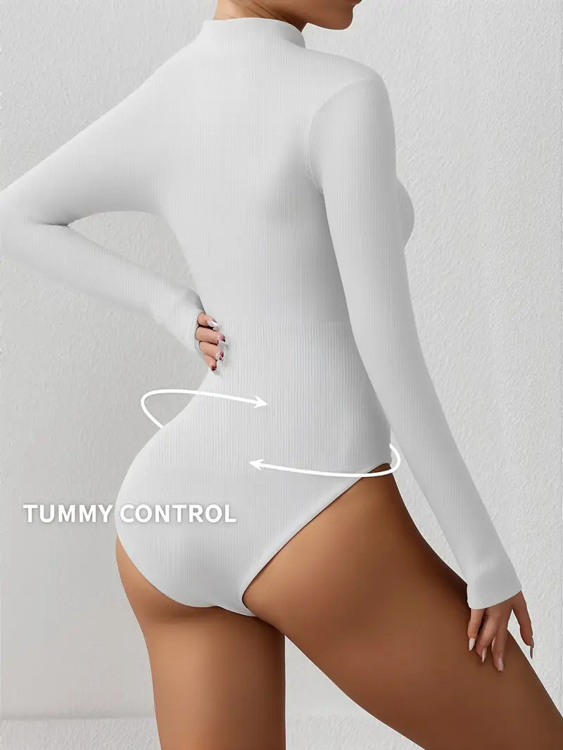 Elegant Compression Bodysuit – Long Sleeve