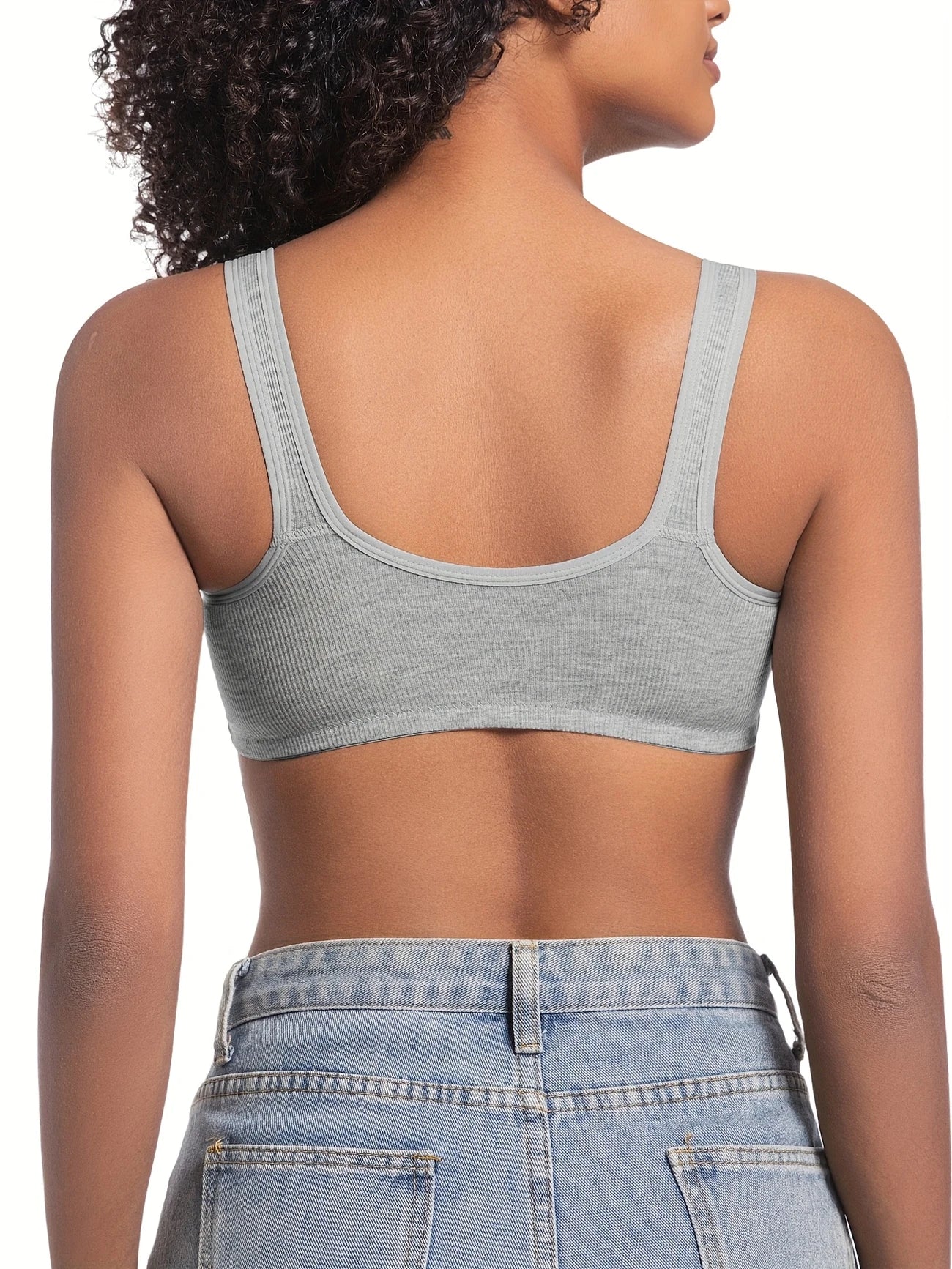 Women’s 3PCS Front Clasp Bras – No Underwire, Gathered Fit