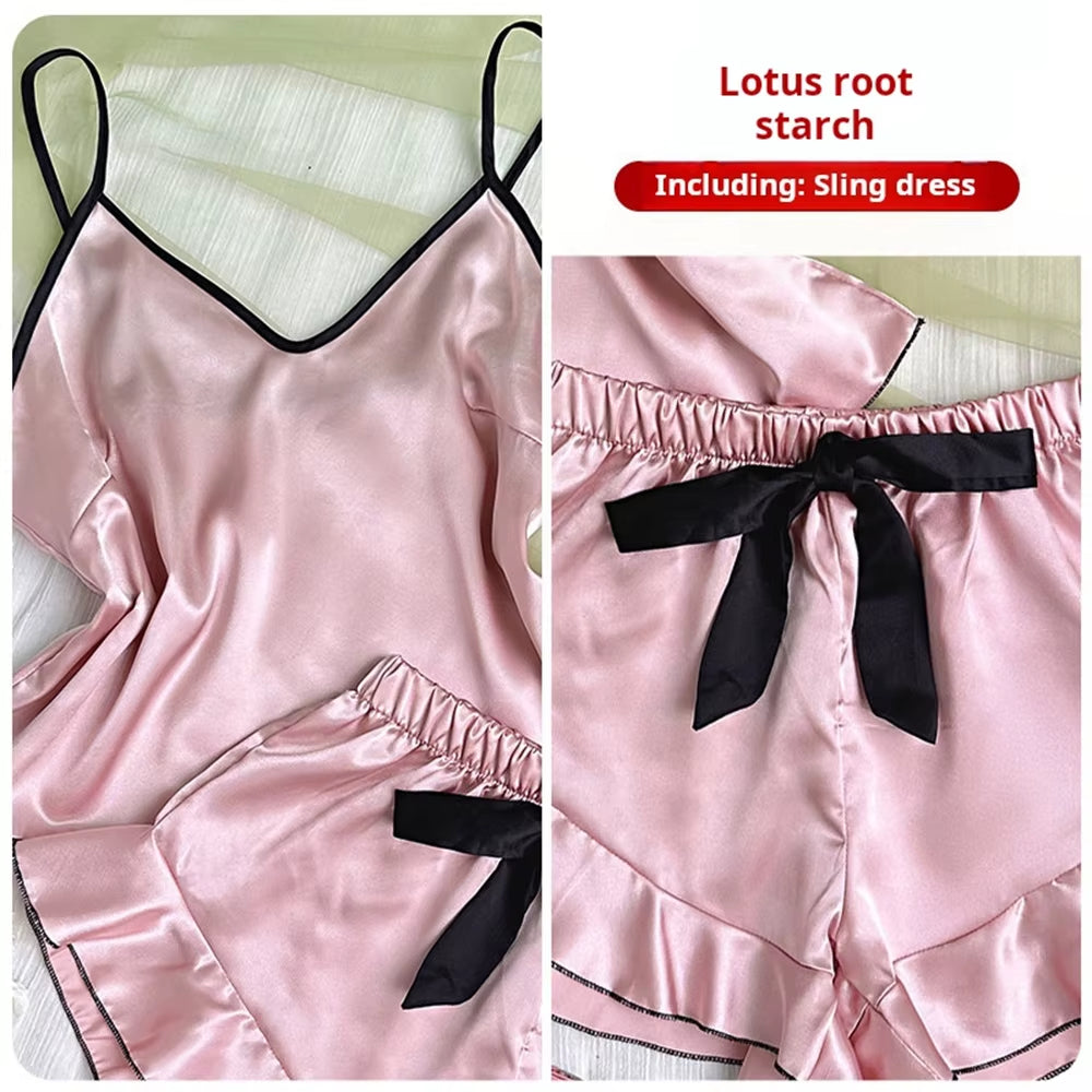 Satin V-Neck Pajama