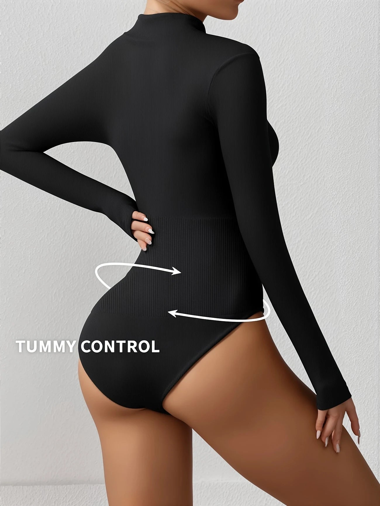 Elegant Compression Bodysuit – Long Sleeve