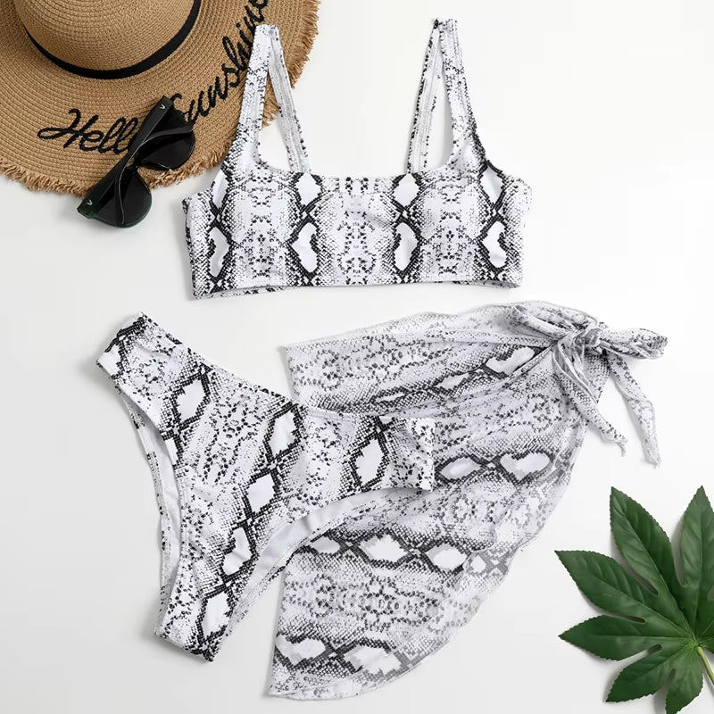 Marble Print Bikini