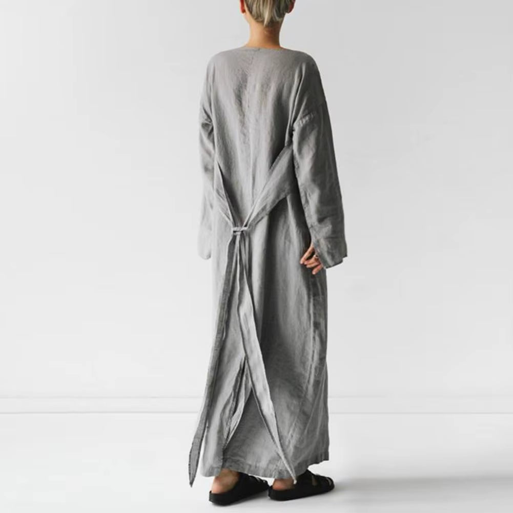 Lace-Up Maxi Dress