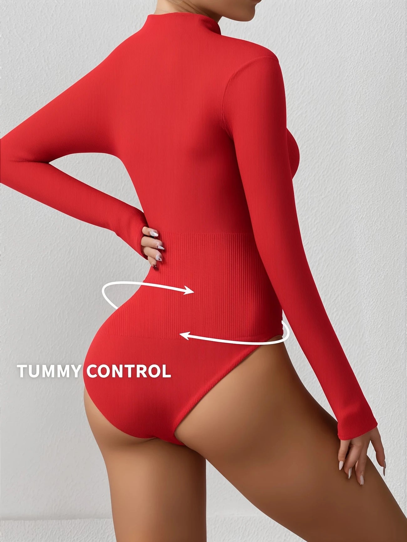 Elegant Compression Bodysuit – Long Sleeve