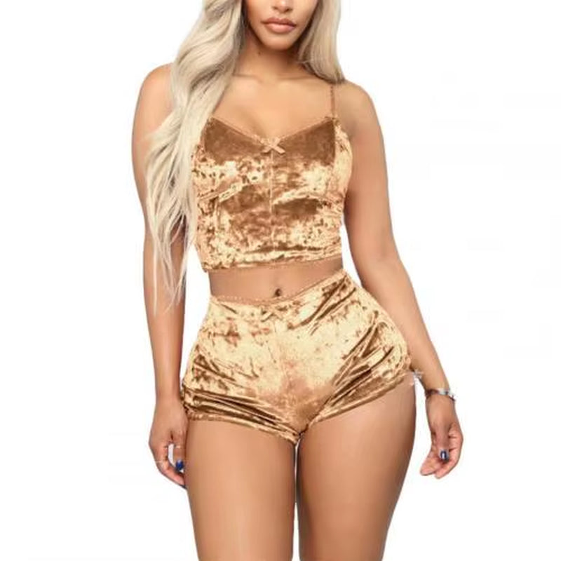 2-pc Velvet Sleepwear