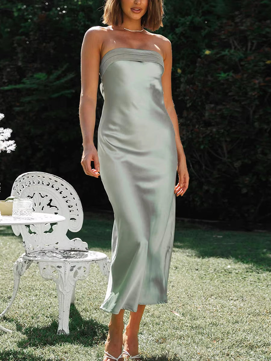 Silk Long Dress