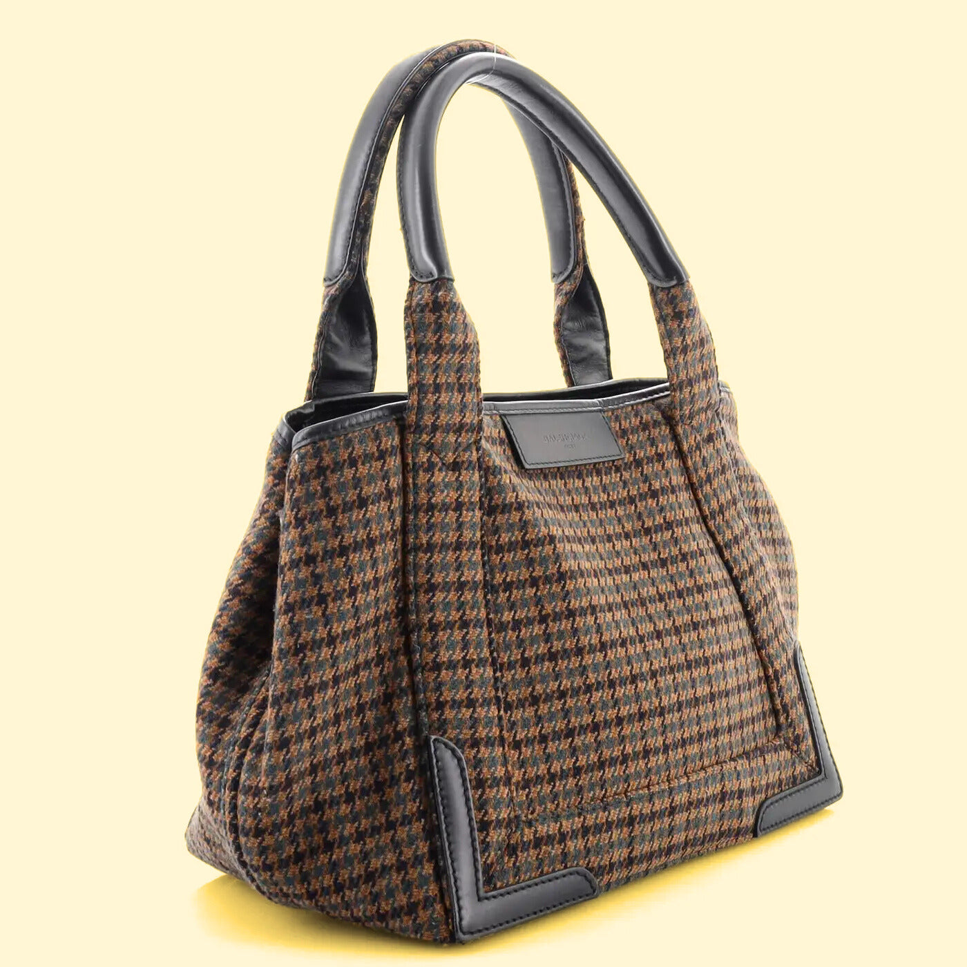 Balenciaga Navy Cabas Wool Tote