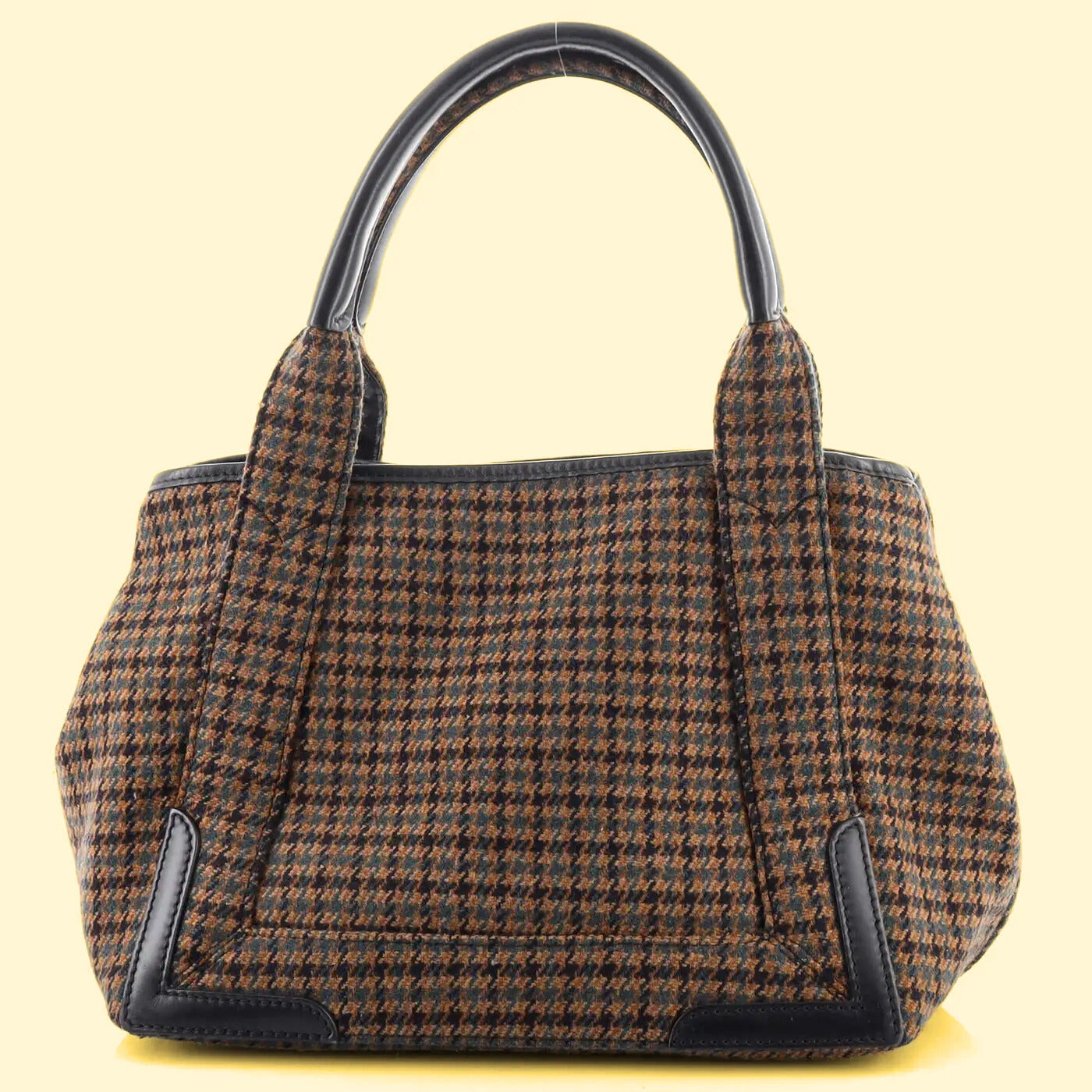 Balenciaga Navy Cabas Wool Tote