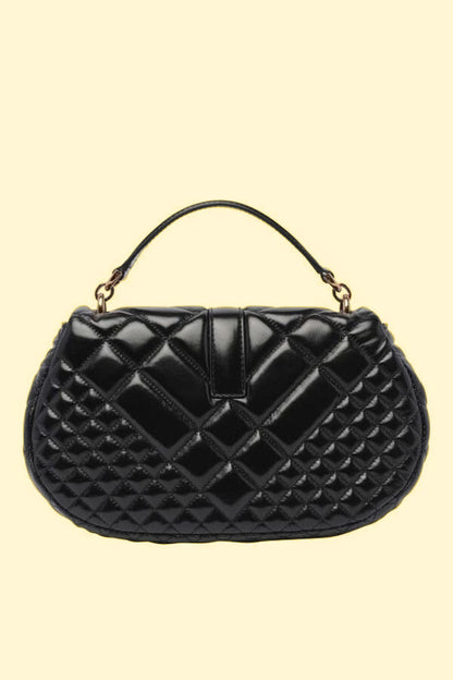 Versace Greca Goddess Medium Leather Top Handle Handbag