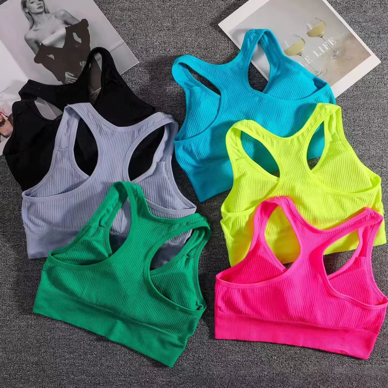 Women Sports Bra Top Push up Fitness Yoga Bra Underwear Sport Tops for Women Breathable Running Vest Gym Wear Female Underwear