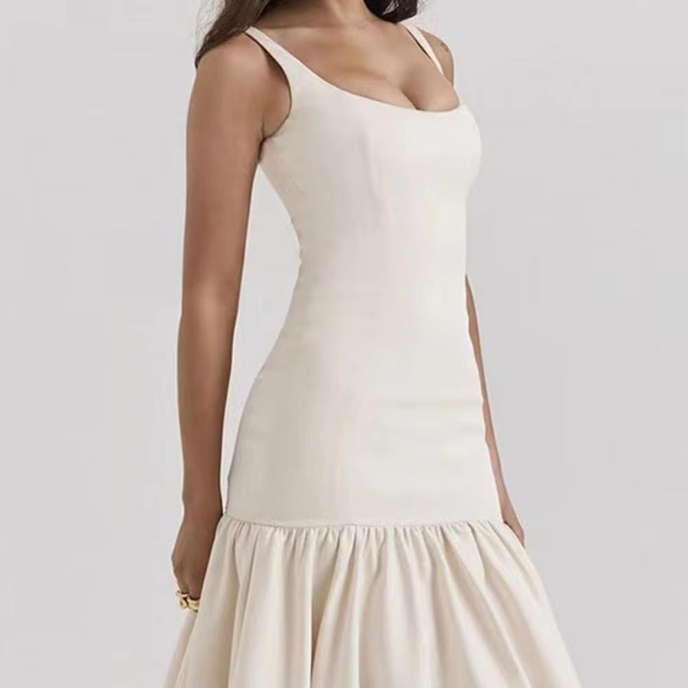 Pleated Ruffle Dress
