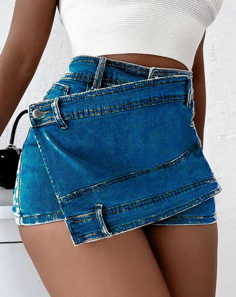Vintage Denim Skorts 