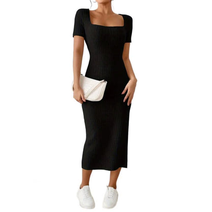 Knitted Slit Dress