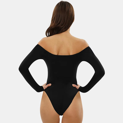 Women's Off-Shoulder Long Sleeve Body Suit
