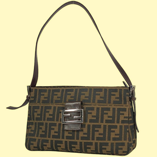Fendi Zucca Pattern Shoulder Bag