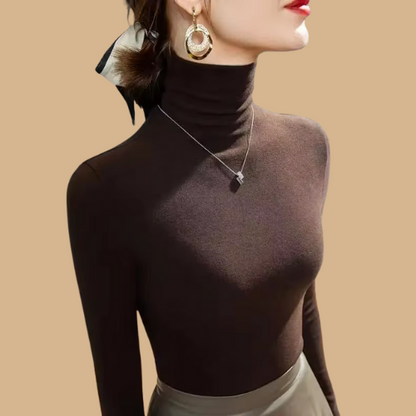 Fleece-Lined Turtleneck
