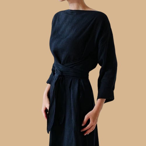 Lace-Up Maxi Dress