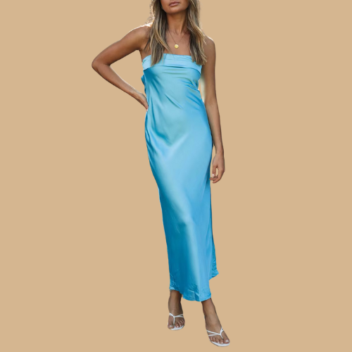 Silk Long Dress