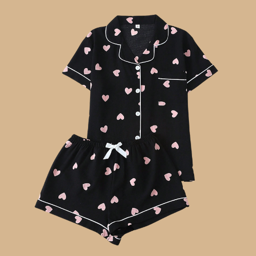 2Pcs Printed Sleepwear