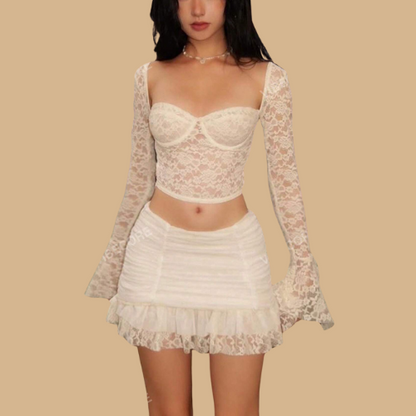 Sheer Ruffle Co-ords