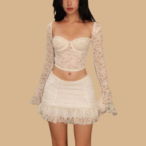 Sheer Ruffle Co-ords