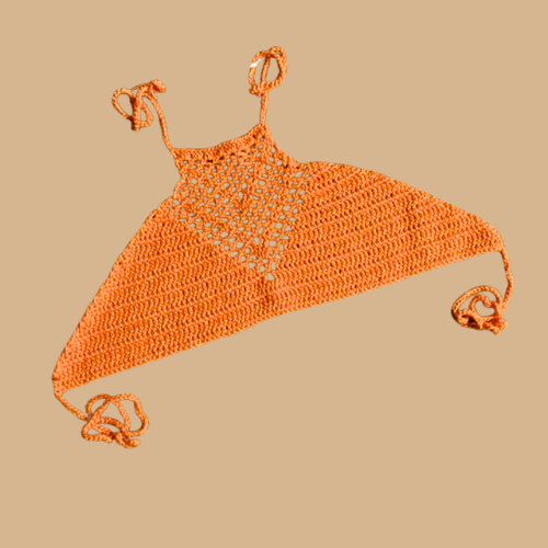 Crochet Halter Bikini Tops