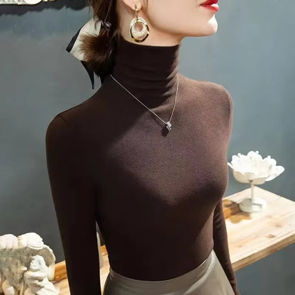 Fleece-Lined Turtleneck