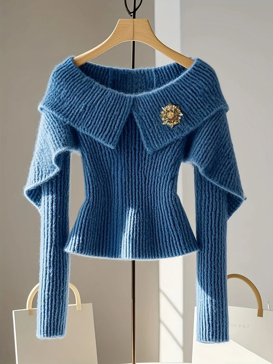 Elegant Knit Sweater for Women