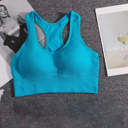 Women Sports Bra Top Push up Fitness Yoga Bra Underwear Sport Tops for Women Breathable Running Vest Gym Wear Female Underwear