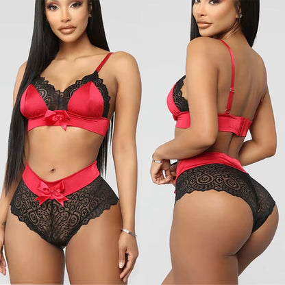 Lace Bra and Panty Set
