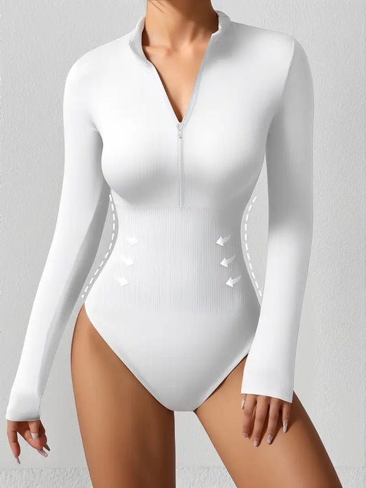 Elegant Compression Bodysuit – Long Sleeve