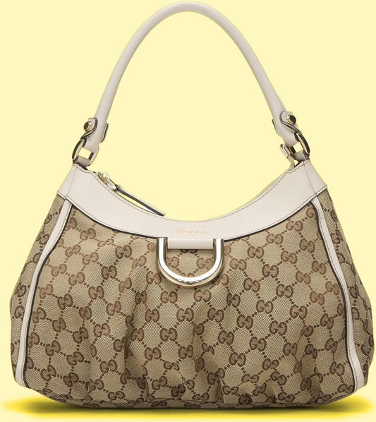 Gucci GG Canvas Small D-Ring Hobo Bag