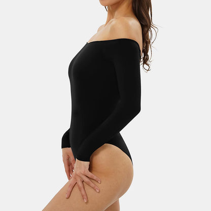 Women's Off-Shoulder Long Sleeve Body Suit