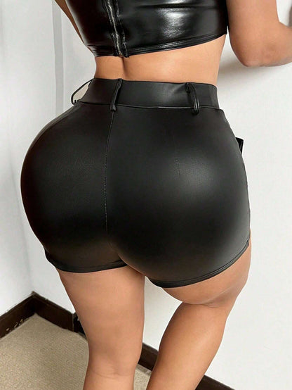 Asymmetrical Hem Skorts