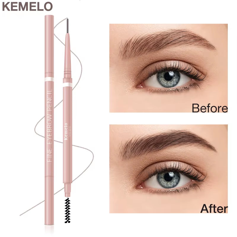 1.5Mm Ultra Fine Double-Ended Eyebrow Pencil () Waterproof Sweat-Proof Long Lasting Professional Eye Makeup for Women