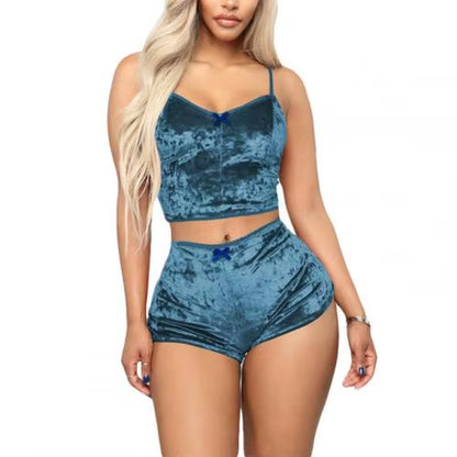 2-pc Velvet Sleepwear