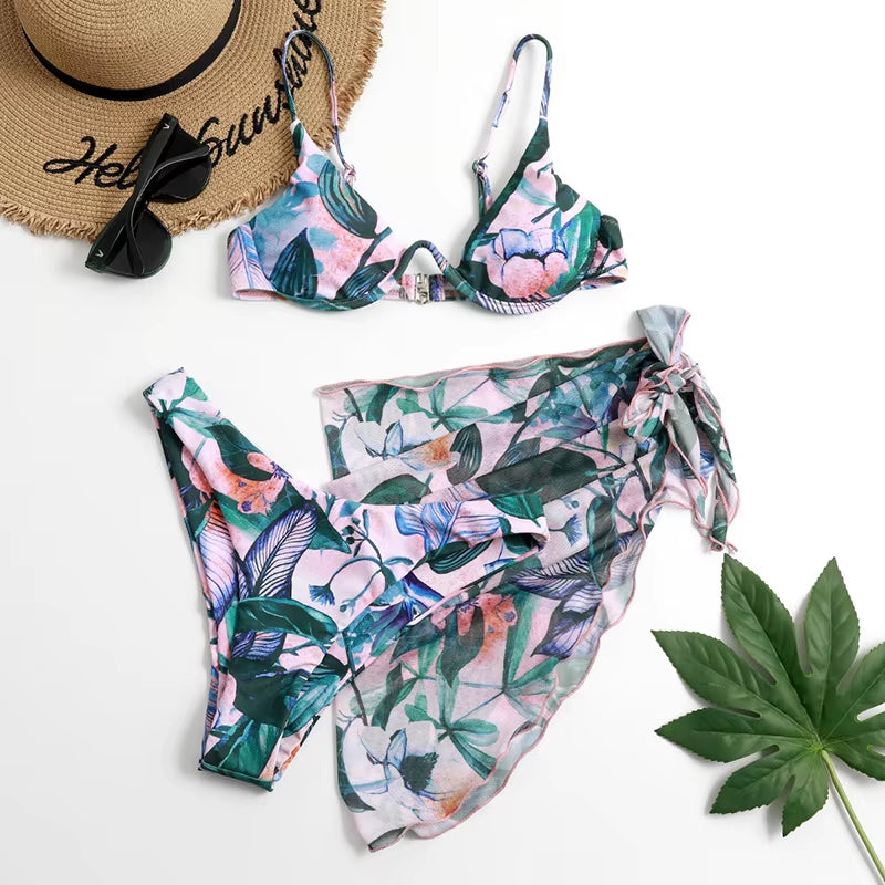 Marble Print Bikini
