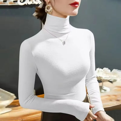 Fleece-Lined Turtleneck