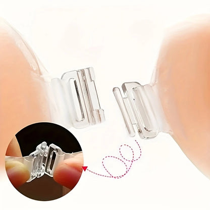 Invisible Push-Up Bra – Silicone, Strapless & Backless with Adhesive Support