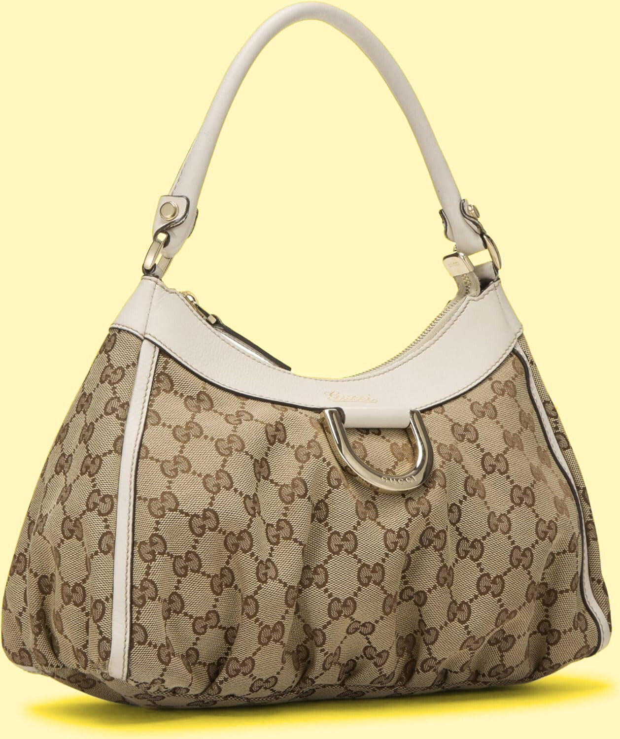 Gucci GG Canvas Small D-Ring Hobo Bag