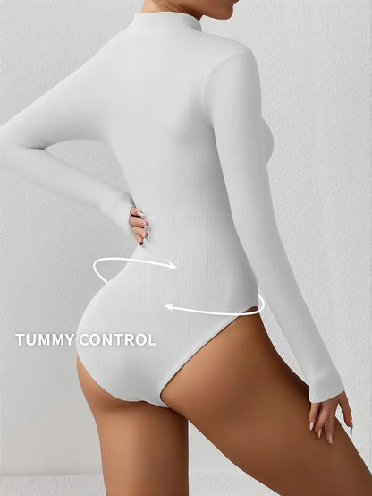Elegant Compression Bodysuit – Long Sleeve